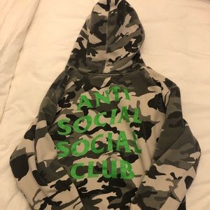 anti social social club camo pullover